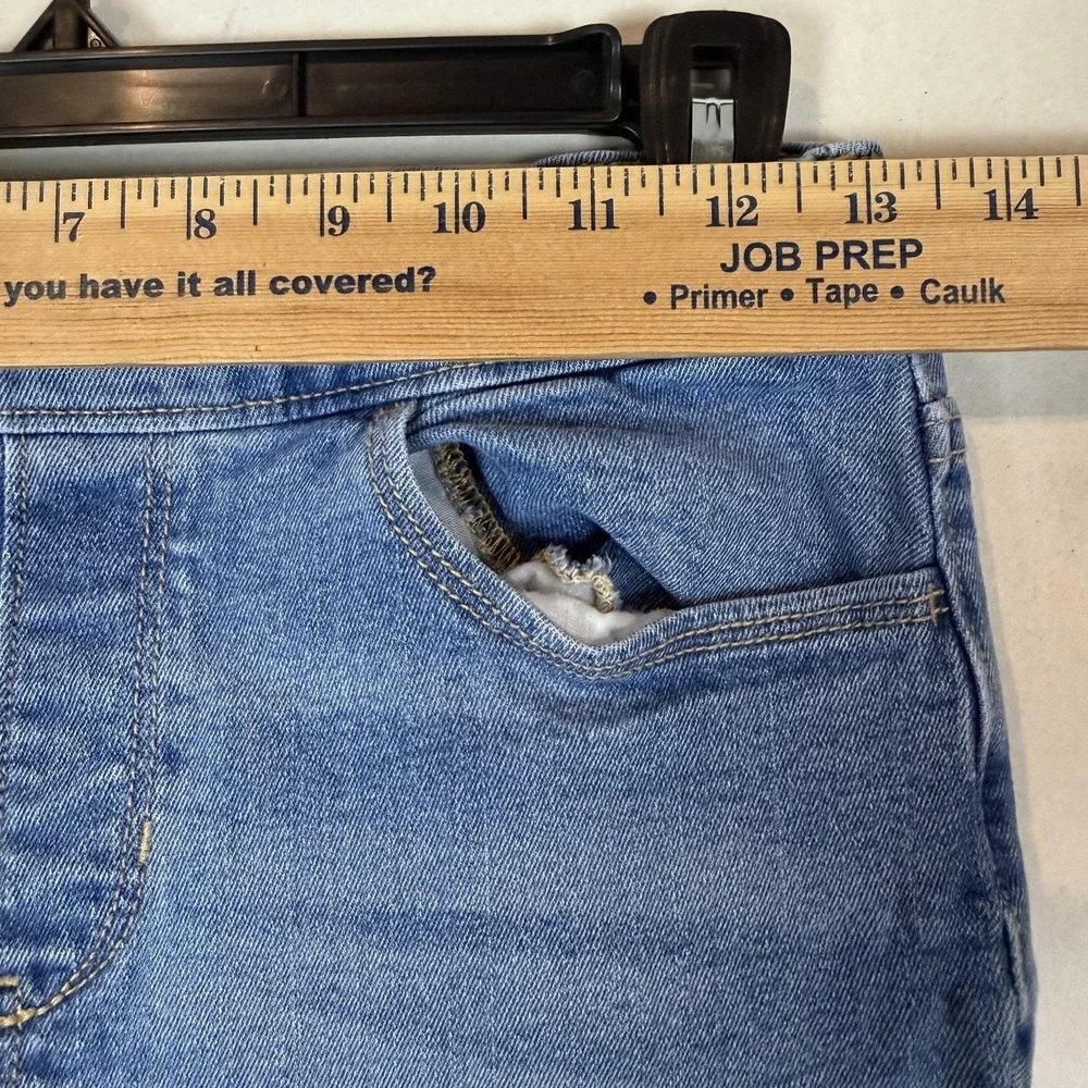 Old Navy Skinny Jeans Boys 14-16 Blue Wash Pull On Stretch Adjustable Waist